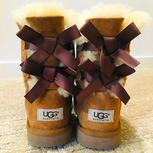 UGG Kid’s boots, Bailey Bow II, chestnut